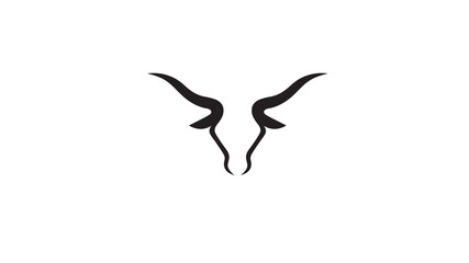 Creative Abstract Bull Head Logo