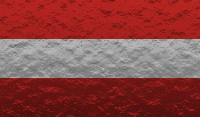 Grunge Austria flag. Austria flag with waving grunge texture.