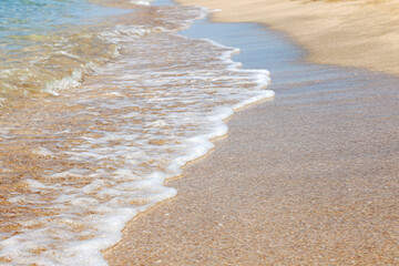 Sea coast. Beautiful view of the crystal clear sea on a summer sunny day.