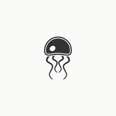 Obraz na płótnie Canvas Jellyfish icon graphic design vector illustration