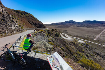 Extreme mountain biking in Reunion Island