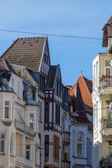 Obraz premium Häuserzeile im Jugendstil in Flensburg.