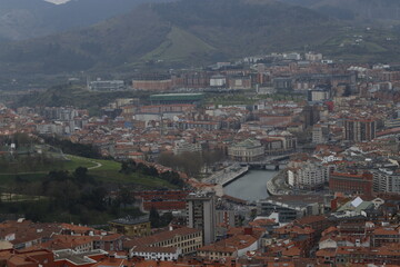 View of Bilbao from a hill