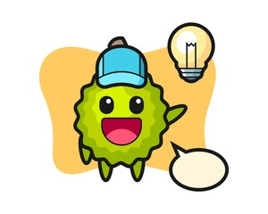 Durian cartoon getting the idea