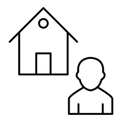 Vector Agent Outline Icon Design