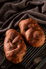 Whole wheat bread, on the board