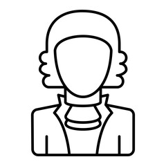 Vector Judge Outline Icon Design