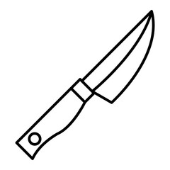 Vector Knife Outline Icon Design