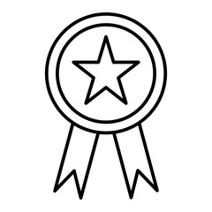 Vector Badge Outline Icon Design