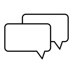 Naklejka premium Vector Conversation Outline Icon Design