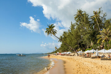 Beach on a sunny day, on the west side of the Phu Quoc island, Vietnam