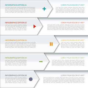 Modern arrow elements of infographic
