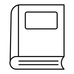 Vector Books Outline Icon Design