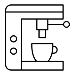 Vector Coffee Outline Icon Design