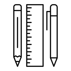 Vector Stationary Outline Icon Design
