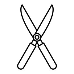  Vector Shears Outline Icon Design