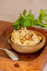 hummus, chickpea puree cream, Spain