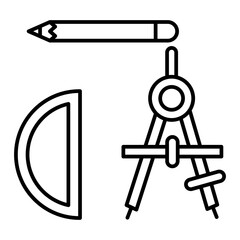 Vector Geometry Outline Icon Design