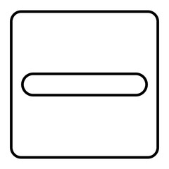 Vector Minimize Outline Icon Design