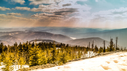 Lysa Hora czech mountain panorama © Kamila