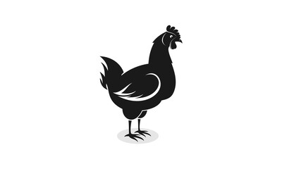 Hen illustration vector design logo