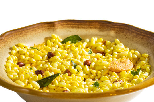 Delicious Indian Snack Made From Roasted Puffed Rice with Peanuts Known as Dry Bhel Puri Mix