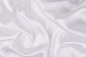 Fototapeta na wymiar white satin fabric