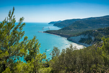 Obraz premium picturesque Gargano coast near Vieste in Puglia