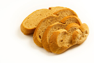 Sliced breads. Healthy food. Background texture.