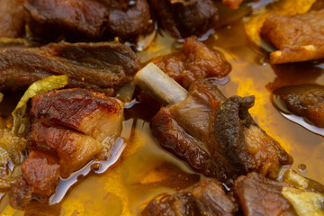 Roasted pork ribs