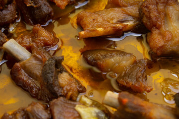 Roasted pork ribs