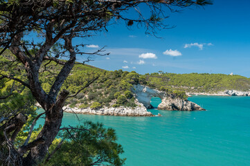 picturesque Arco di San Felice near Vieste on Gargano Peninsula