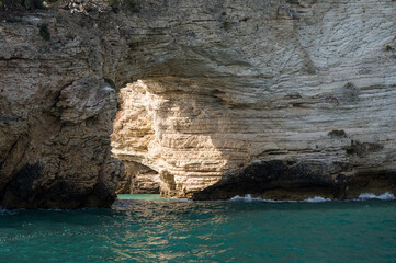 picturesque Arco di San Felice near Vieste on Gargano Peninsula
