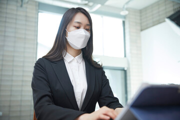 Asian woman in the office