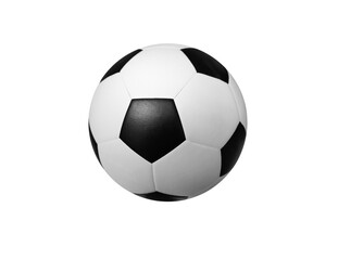 Fototapeta premium Soccer ball on a white background for a sports team