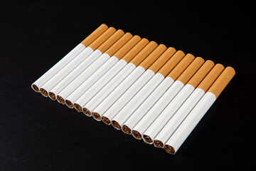 background from a number of cigarettes