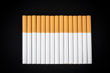 background from a number of cigarettes