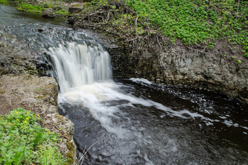 Obraz premium Ivande waterfall in Renda, Latvia