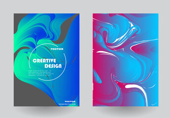 Modern abstract background. Artistic covers design. Creative fluid colors backgrounds. Blurred bright colors mesh background. Smooth banner template.