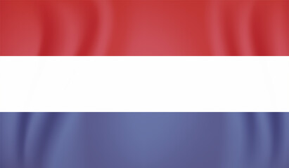 Grunge Netherlands flag. Netherlands flag with waving grunge texture.