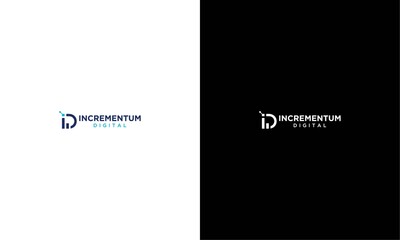 D letter financial logo vector icon Free