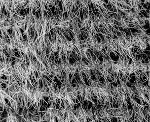 black and white fabric background of woolen look