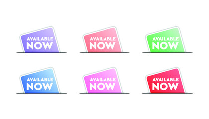 Available now set banner template.