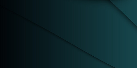 Dark green 3d abstract presentation background with stripes.  Black and green abstract background with diagonal lines, vector illustration