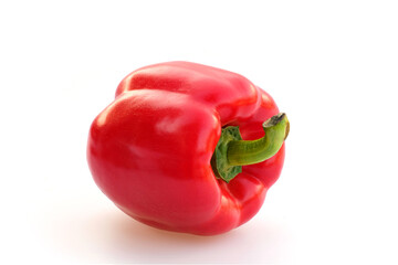 red sweet pepper  isolated in high definition on white background