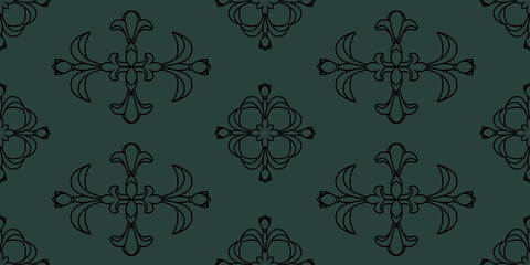 Ornamental decor for wallpaper. Modern fashion ornament