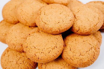 round oatmeal cookies. sweet treat to tea.
