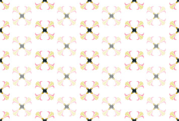 Colorful Ikat ornamentel seamless pattern for textile, wallpaper, card or wrapping paper. Tile for surface design.
