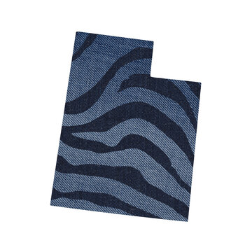 recommend clip art: Political divisions of the US. Patriotic clip art denim textured with zebra print. State Utah