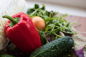 vegetables on a plate